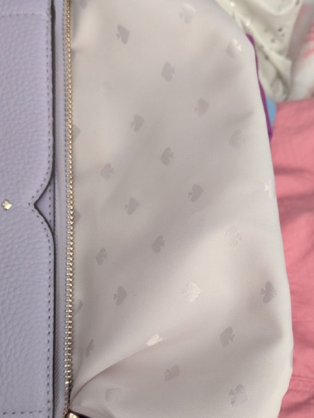 kate spade Lilac Pebbled Leather Crossbody Bag - Picture 10 of 13